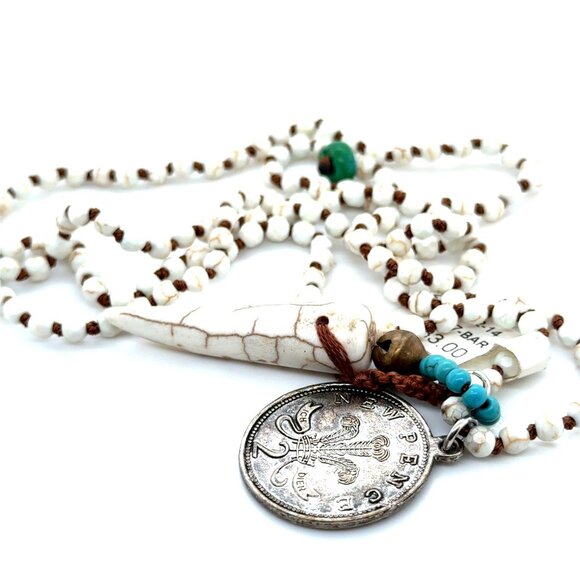 NWT Coin & Tooth Necklace - Picture 3 of 3